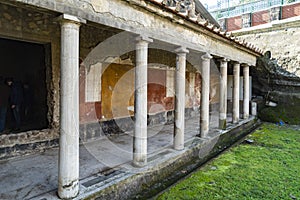 Oplontis Torre Annunziata Italy, Ruins of Poppea`s Villa