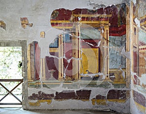 Oplontis Villa of Poppea - decoration of the II style