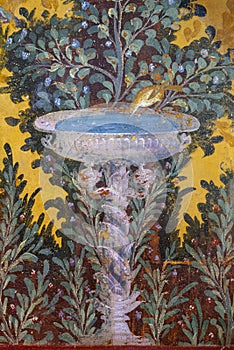 Oplontis Villa of Poppea - Fresco with fountain