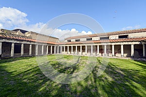 Oplontis Villa of Poppea - the garden in the Southern Peristyle