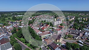 Opole Lubelskie, summer, aerial view