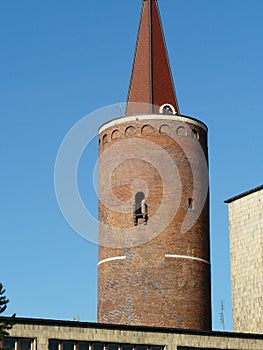 OPOLE , SILESIA , POLAND - CASTLE PIASTOW TOWER