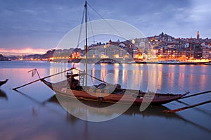 Oporto at night photo