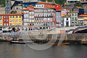 Oporto, Portugal, Europe. Postcard from the picturesque city of Porto, amazing travel destination in Portugal. View to the histori