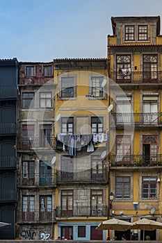 Oporto, Portugal - Old colorful buildings