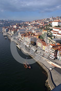 Oporto River Front on Portugal
