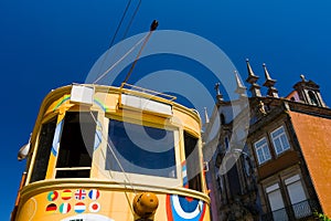 Oporto yellow tram