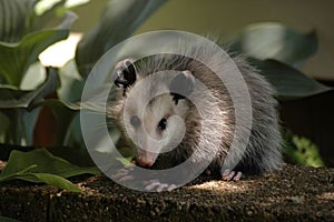 Opossum posing for camera