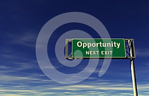 Opportunity Freeway Exit Sign