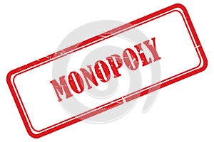 monopoly stamp on white