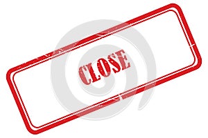 close stamp on white