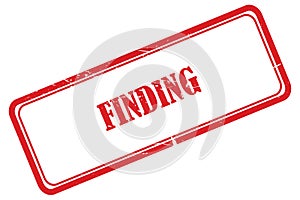 finding stamp on white