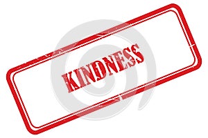 kindness stamp on white