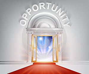 Opportunity red Carpet Door