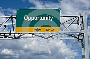 Opportunity sign