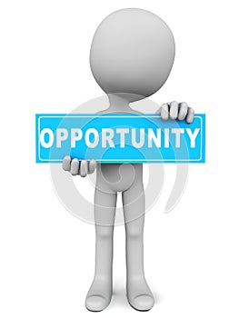 Opportunity word, opportune and chance concept