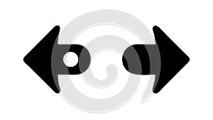 Opposing Arrows: Left, Right, Comparison, or Exchange, vector design Generative AI