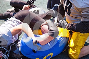 The opposing team tackler