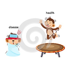 Opposite disease and health