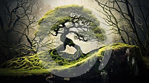 opposites yin yang tree