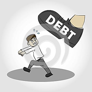 Oppressed by Debt Illustration