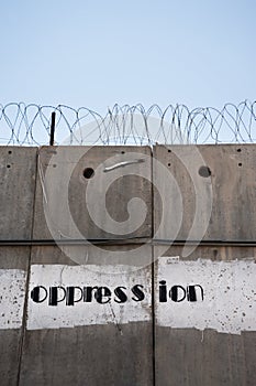 Oppression: The Israeli Separation Wall photo