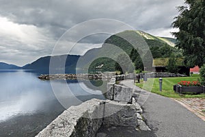 Oppstrynsvatnet lake at Geirangerfjord area, Hellesylt - Norway - Scandinavia