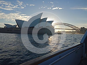 Opra house and harbour bridge