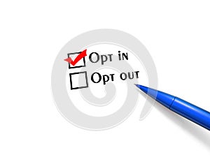 Opt in or opt out