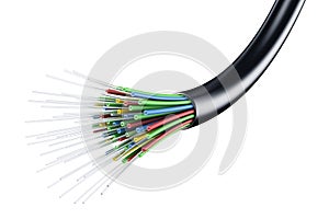 Optic fiber cable photo