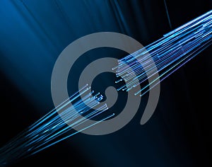 Optic fiber cable connecting