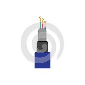 optic fiber cable vector icon illustration design template