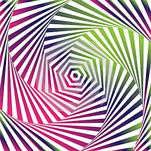 Optical art. Optical illusion background.