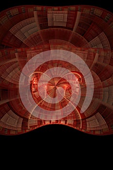 Optical Art Mask Flame Fractal 01