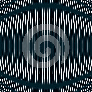 Optical background with monochrome geometric lines. Moire