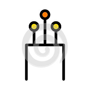 Optical cable icon, technology information wire web network, digital internet vector illustration