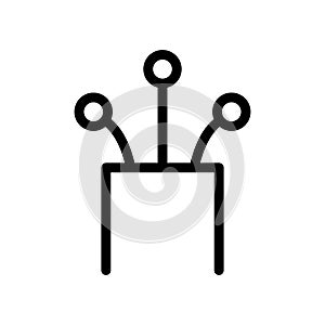 Optical cable icon, technology information wire web network, digital internet vector illustration