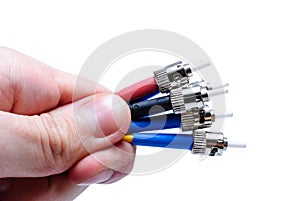 Optical connectors in the hand