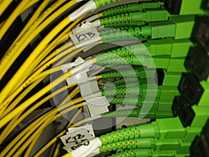 Optical cross with UPC patchcords