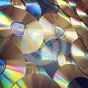 Optical discs or CD compact disc background