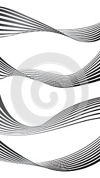 Optical effect mobius wave stripe