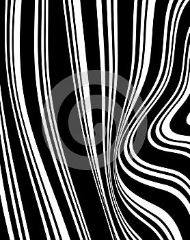 Optical effect mobius wave stripe design