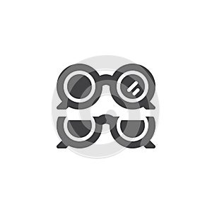 Optical eye glasses vector icon