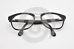 Optical eyeglasses on a white background