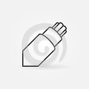 Optical Fiber Breakout Cable vector icon in thin line style
