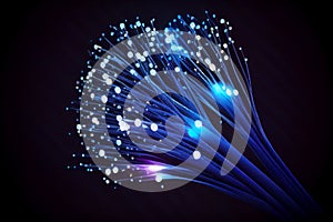 Optical fiber cable created with Generative Ai