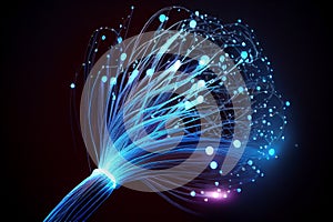 Optical fiber cable created with Generative Ai