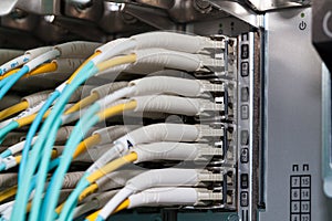 Optical fiber connection for CLoud SAN Storage photo