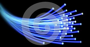 Optical fiber data transmission