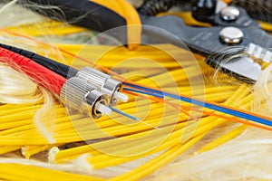 Optical fiber optic cables, telecommunication service